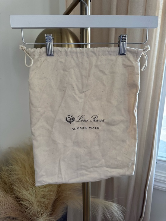 Loro Piana Handbags - Loro Piana Summer Walk Drawstring Dust Bag - Cream